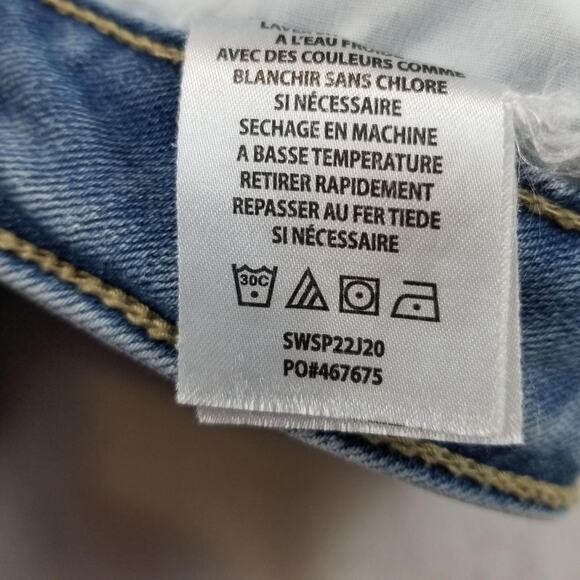 Shyanne Jeans Womens 32 Short Light Wash Blue Bootcut Western Embellished Aztec - Picture 5 of 11